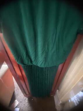 LOFT Green Pleated Midi Dress Size 2